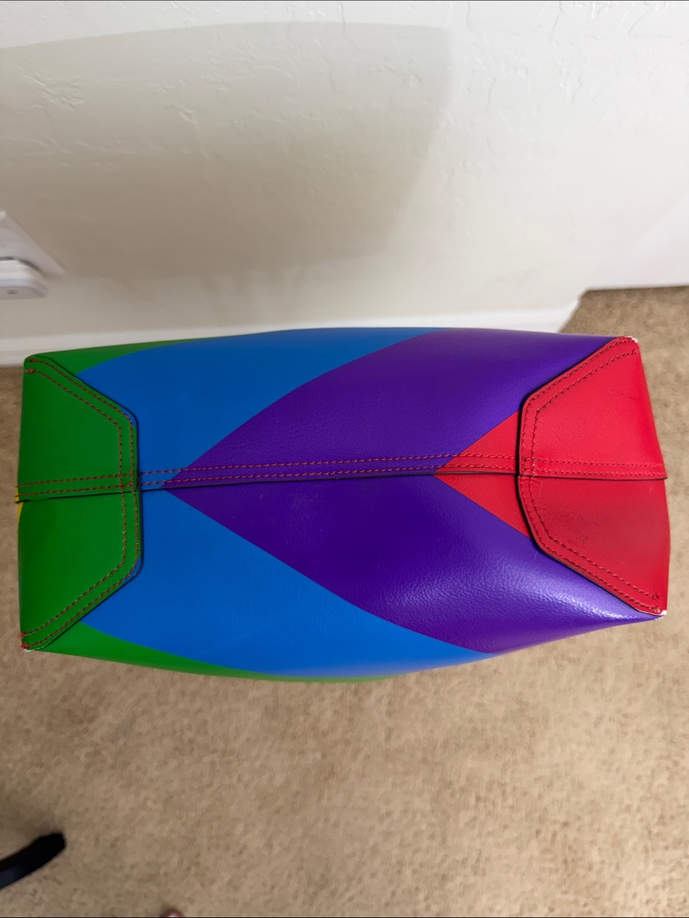 Kate Spade Pride Rainbow Reversible Leather Tote. - Picture 4 of 11